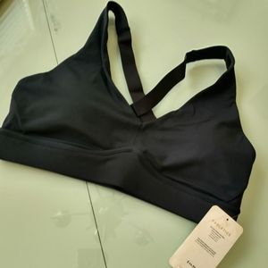 NWT FABLETICS ALL DAY EVERYDAY BLACK RACERBACK PADDED COMFORT BRA - XL
